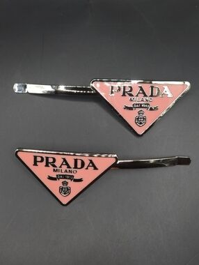 2x Prada Style Hair Clips
